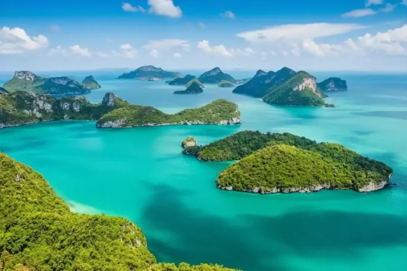 Escursione Parco Ang Thong: laguna smeraldo e isole calcaree